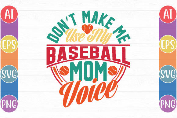 Baseball Mom Graphics for Crafts & Branding