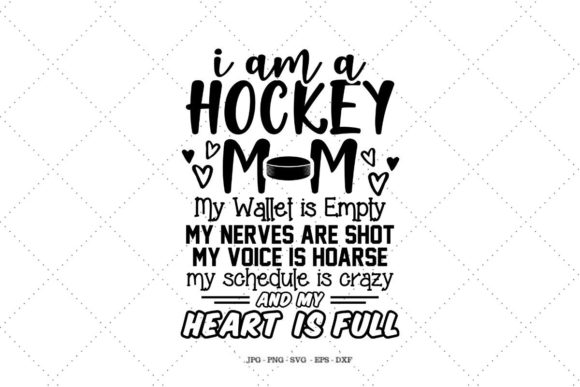 Hockey Mom Graphics for Crafts