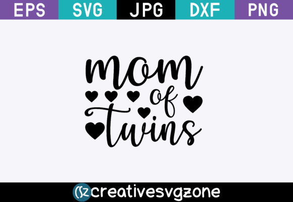 Mom of Twins: Graphics for Crafts & Branding